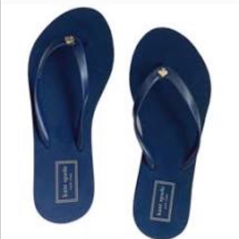 New*Kate Spade Nassau Blue Flip Flops